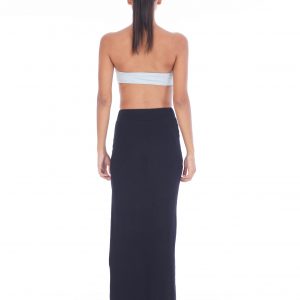 Asymetric skirt back