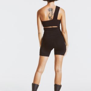 Biker shorts & Asymetric Top Black Back VM 1453_final_low