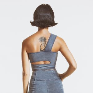 Asymmetrical Top Gray Back